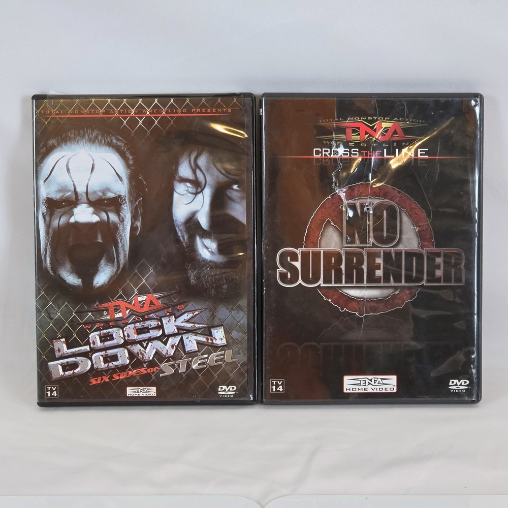 TNA Wrestling DVD Lot Lockdown 2009 No Surrender 2008 PPV Impact Sting Foley